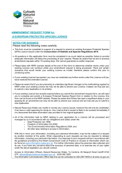 a european protected species licence