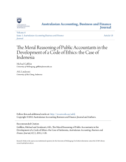 The Moral Reasoning of Public Accountants in