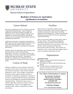 Agribusiness Economics - Murray State University