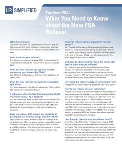 FAQ: $500 FSA Rollover