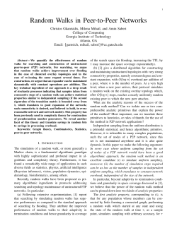 Random Walks in Peer-to-Peer Networks