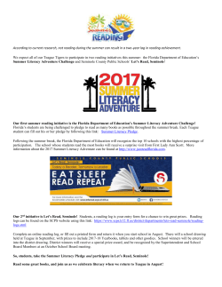 summer reading 2017 - Teague Middle School