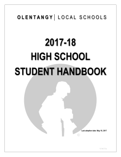 2017-18 high school student handbook