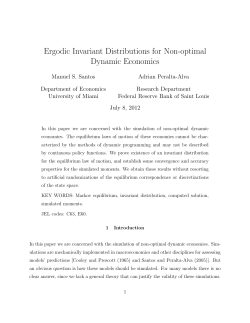 Ergodic Invariant Distributions for Non
