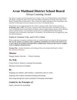 Always Learning Award Nomination Recognition Package