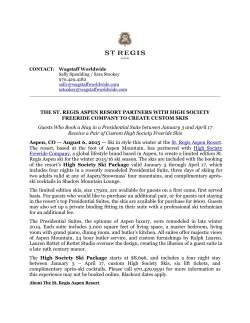 High Society Ski Package