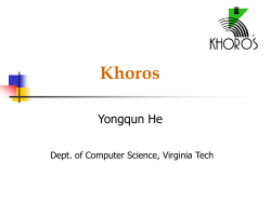 Khoros - Virginia Tech