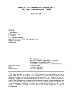 Product Differentiation, Uncertainty and the