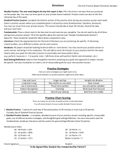 Practice Chart Scoring Directions Practice Strategies