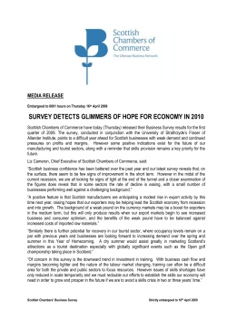 PressReleaseq12009Final - Scottish Chambers of Commerce