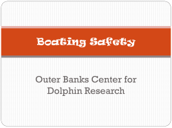 Boating Safety - Outer Banks Center for Dolphin Research
