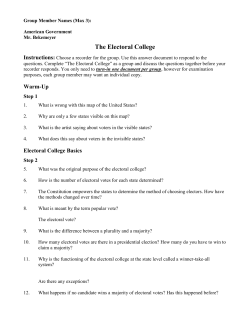 The Electoral College