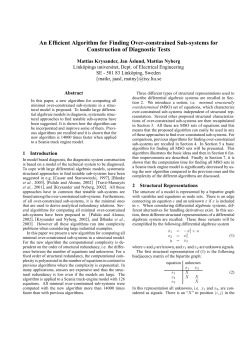 An Efficient Algorithm for Finding Over-constrained Sub