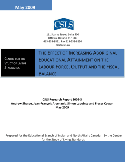 The Effect of Increasing Aboriginal Educational Attainment on the