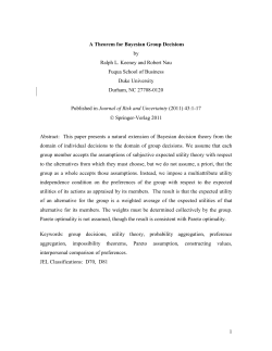 A Group Decision Model - Duke University`s Fuqua School of Business