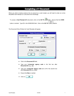 SR Document Preparation