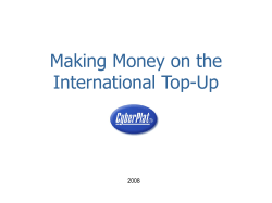 Making Money on the International Top-Up