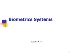 Biometrics - Ecs.csus.edu