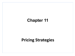 Promotional pricing Price-Adjustment Strategies