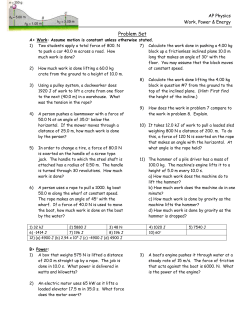 Problem Set - myersparkphysics