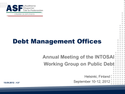 Diapositiva 1 - Working Group on Public Debt