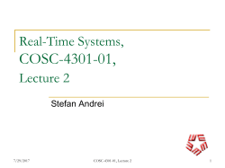 Schedulability Test 1