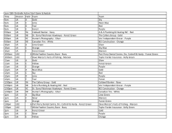 June 18th Ombrelle Active Start Game Schedule Time Division Field