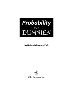 Probability For Dummies