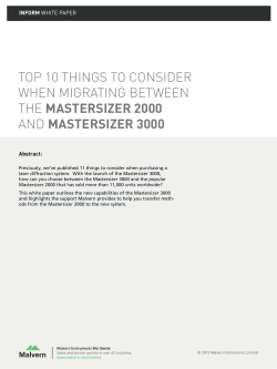 TOP 10 THINGS TO CONSIDER WHEN MIGRATING BETWEEN