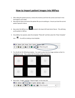 How to Import patient images into MiPacs