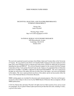 Incentives, Selection, and Teacher Performance: Evidence