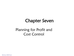 Advantages of Budgeting Budgeting Promotes Planning