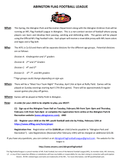bay state flag football league