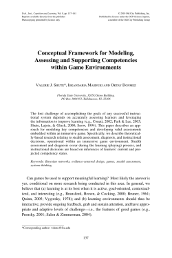 Conceptual Framework for Modeling, Assessing and Supporting