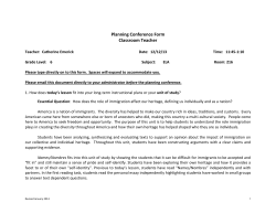 Planning and Preparation Guide