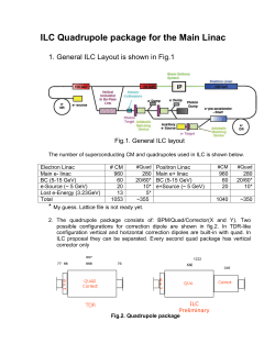 ILC Quadrupole package for the Main Linac