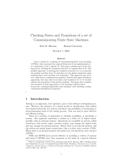 Checking States and Transitions of a set of Communicating Finite