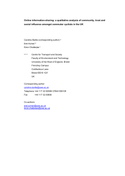 a qualitative analysis of community, trust and social influence