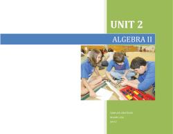 algebra ii - Sisseton School District 54-2