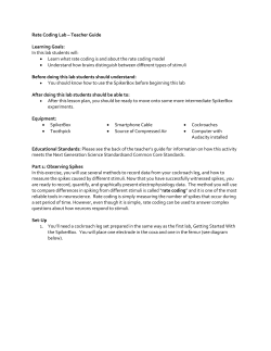 (Print Friendly) Rate Coding Lab Teacher`s Guide