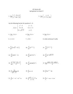 Spring Break Fun Sheet