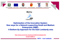 "Interaction Junctions" within the Ritts East Lombardy