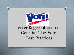 GOTV Best Practices