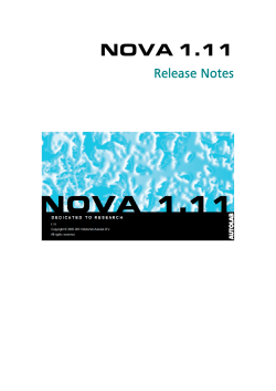 NOVA 1.11 - Metrohm Autolab