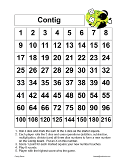 Contig Game - Mathwire.com