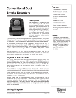 Conventional Duct Smoke Detectors