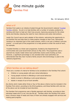 Families First - Leeds City Council