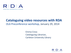 OLA precon video feb1914nonotes