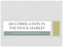 4M Correlation in the Stock Market