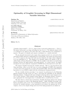 Optimality of Graphlet Screening in High Dimensional Variable
